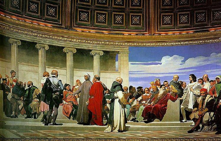 Hippolyte Delaroche section 3 of the Hemicycle china oil painting image